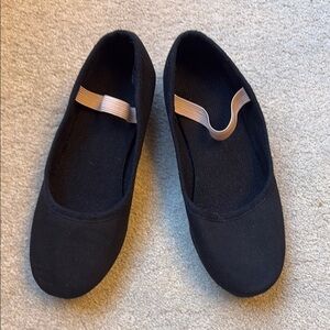 🪺Kids Black dance Flats